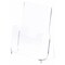 Plymor Clear Acrylic Half-Sheet Paper Literature Holder (Countertop), Fits 8.5" x 5.5" Documents